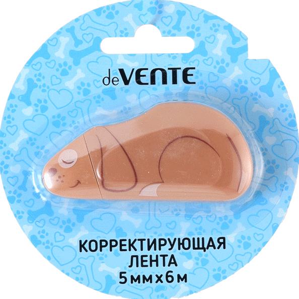 Корректир. лента 5мм х 6м "deVENTE. Dog" коричневый непрозрачный корпус