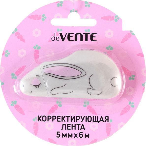 Корректир. лента 5мм х 6м "deVENTE. Rabbit" серый непрозрачный корпус, фронтальный аппликатор, в 