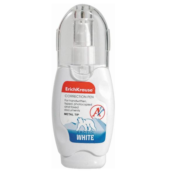Корректирующая ручка 10 мл EK Arсtic White