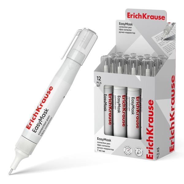 Корректирующая ручка 7 мл ErichKrause® Standard, (в дисплее по 12 шт.)