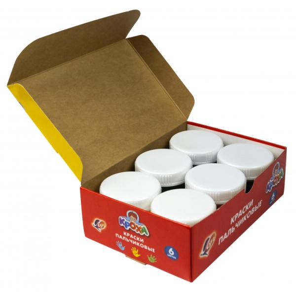 Краски пальчиковые 6 цв. (40 мл).