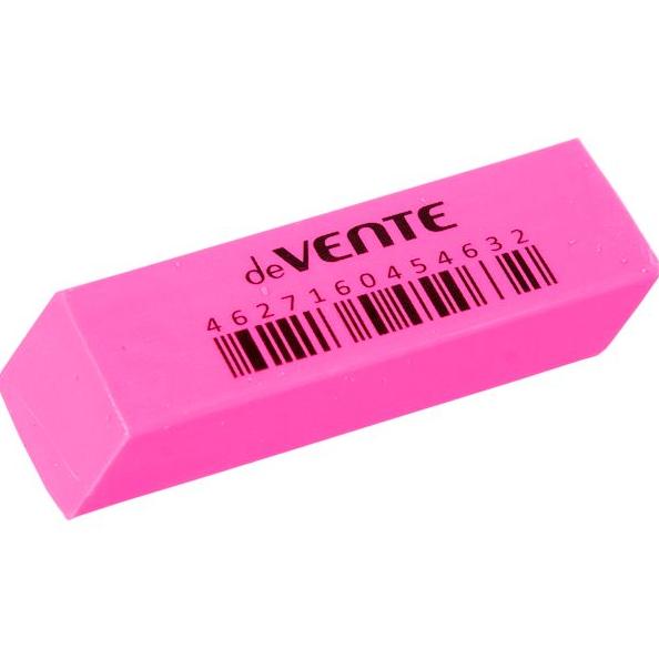 Ластик "deVENTE. Neon" синтетический каучук, прямоугольный скошенный цветной, 56x19x9 мм, dust-free