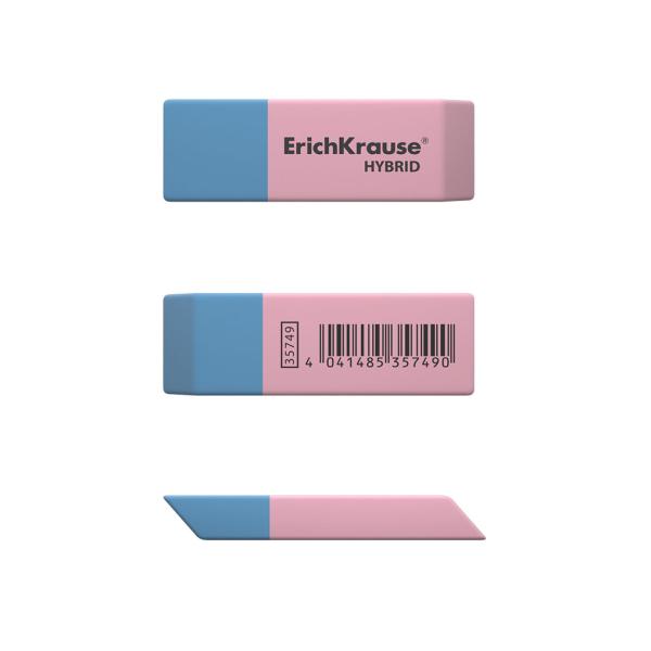 Ластик ErichKrause "HYBRID" 54х18х7,5 мм