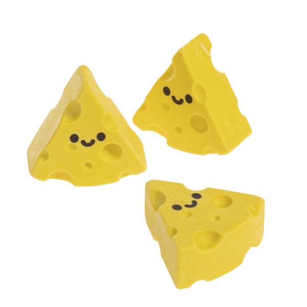 Ластик Hatber PVC Cheeese!/Сыыыр!   48шт.  в картонной Дисплей-витрине