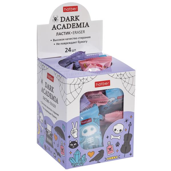 Ластик Hatber PVC Dark Academia/Темная академия   24шт в картонной Дисплей-витрине