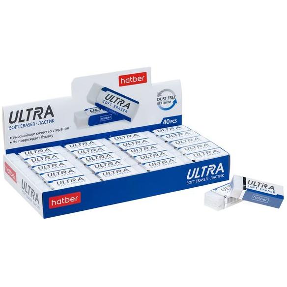 Ластик Hatber Ultra PVC в картонной Дисплей-витрине
