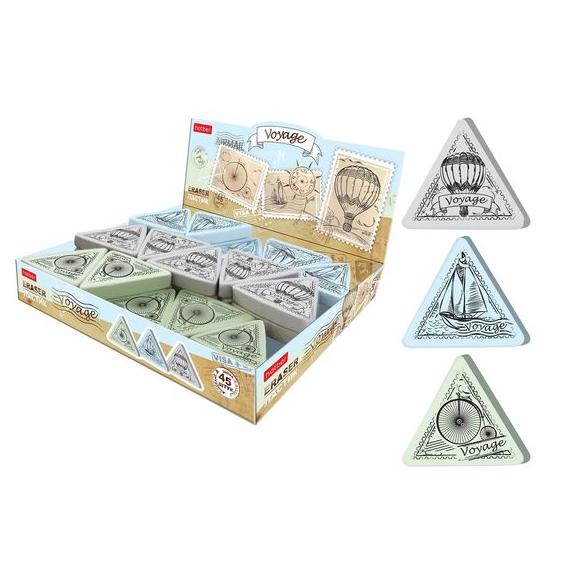 Ластик Hatber VOYAGE Ассорти 55х55х55х9мм из термопластичной резины