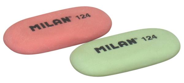 Ластик Milan "124", 49*23*9мм овальный, синтет. каучук