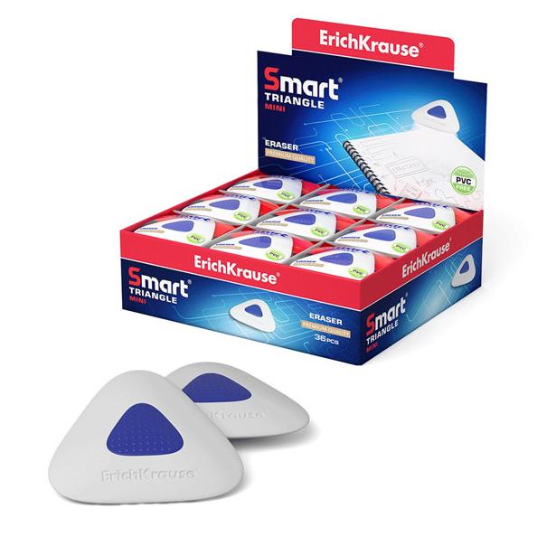 Ластик с пластиковым держателем ErichKrause SmartWay® Mini Triangle треугольный