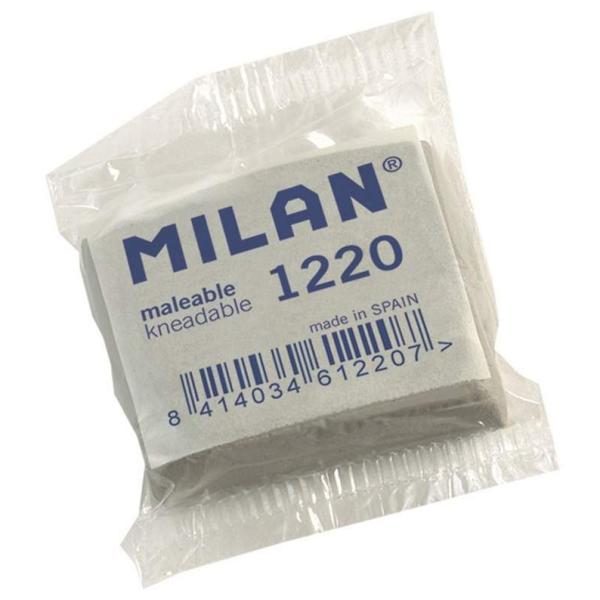 Ластик-клячка Milan "Malleable 1220", невулканизированный каучук, 37*28*10мм