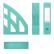 Лоток вертикальный ErichKrause® Office, Pastel Mint, 75мм, мятный