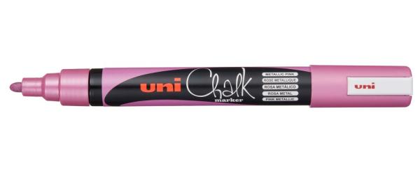 Маркер меловой 1.8-2.5 мм Chalk PWE-5M, розовый металлик