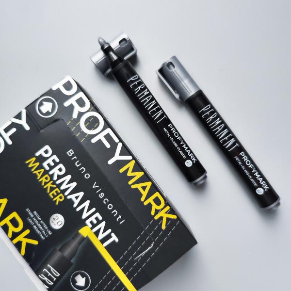 Маркер перманентный "PROFYMARK", СЕРЕБРЯНЫЙ