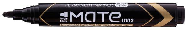 Маркер перманентный 1,5 мм Deli  Mate черный круглый пиш. наконечник