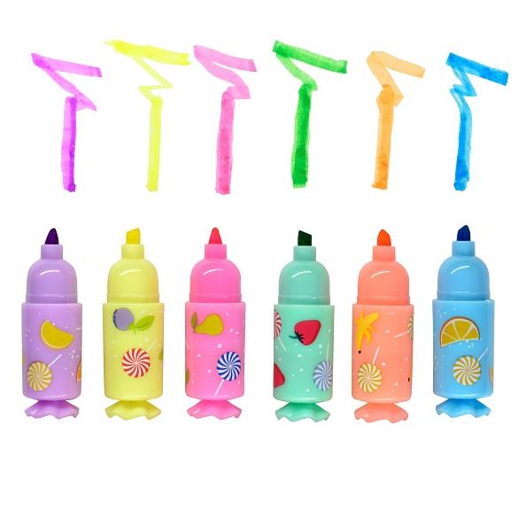 Маркер текстовыделитель "CandyMarker" 6 цв. в дисплее