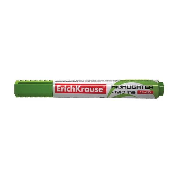 Маркер-текстовыделитель ErichKrause V-40 зеленый