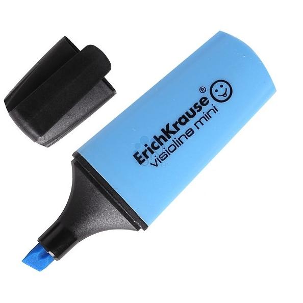 Маркер-текстовыделитель ErichKrause Visioline Mini, голубой