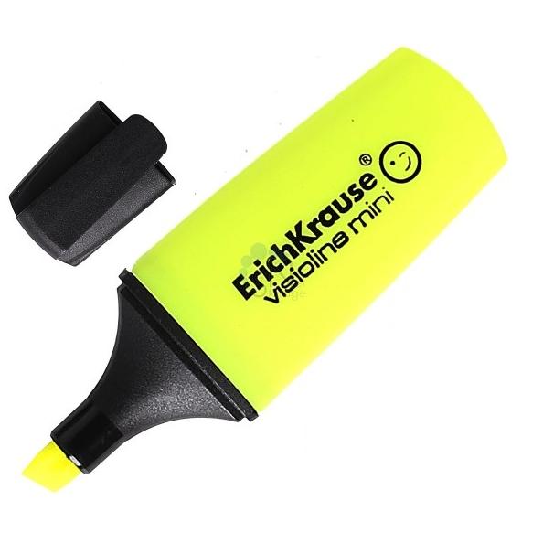 Маркер-текстовыделитель ErichKrause Visioline Mini, желтый