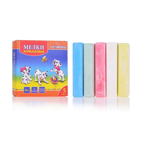 Мел 5 цв. асфальтовый Hatber Далматинцы