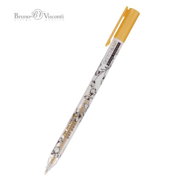 Набор ручек гелевых  3 шт. "Sketch&Art "Uni Write.GOLD/SILVER/WHITE", 0.8 мм,