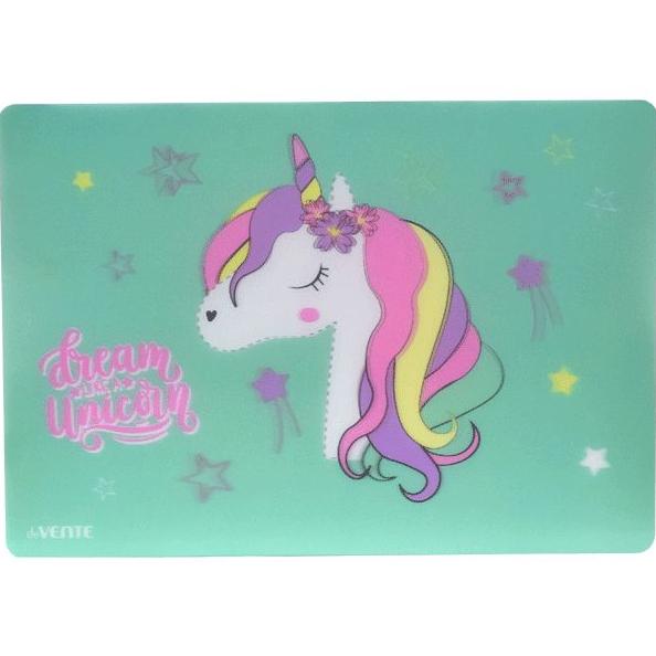 Настольное покрытие для лепки 3D "deVENTE. Unicorn" 33x23 см, пластиковое 600 мкм, с цветным рисунко