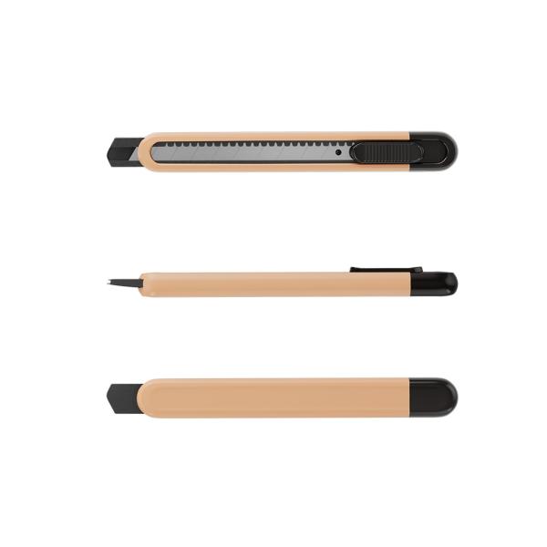 Нож канцелярский 9 мм ErichKrause Butterfly Pastel Bloom,  с автоматической фиксацией лезвия, ассорт