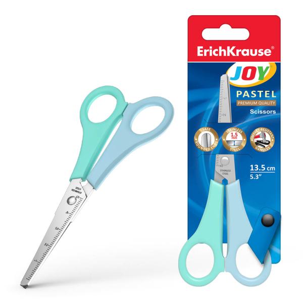 Ножницы 135 мм ErichKrause® Joy Pastel, (в блистере по 1 шт.)