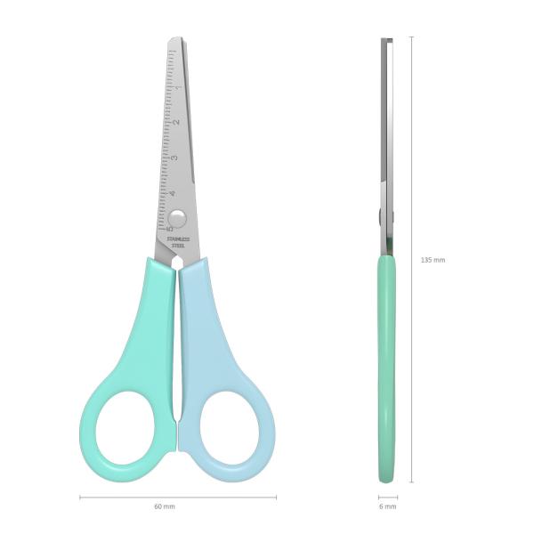 Ножницы 135 мм ErichKrause® Joy Pastel, (в блистере по 1 шт.)