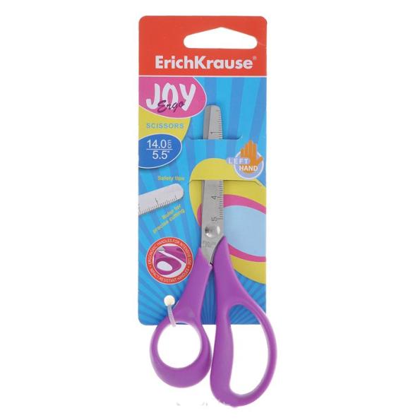 Ножницы 140 мм ErichKrause JOY ® Ergo, ассорти (в блистере)