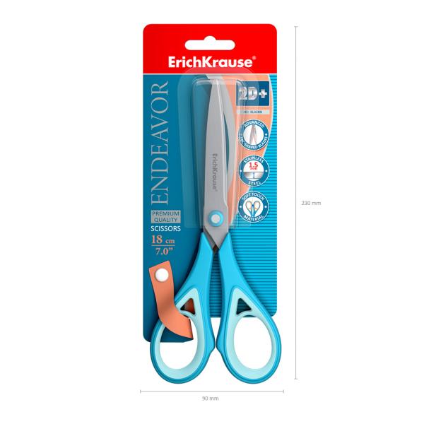 Ножницы 180 мм ErichKrause® Endeavor, (в блистере по 1 шт.)