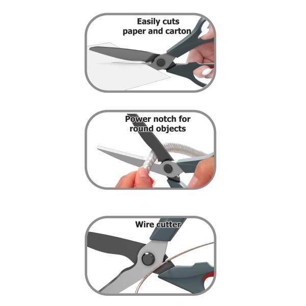 Ножницы 205 мм ErichKrause® Santoku, (в блистере по 1 шт.)