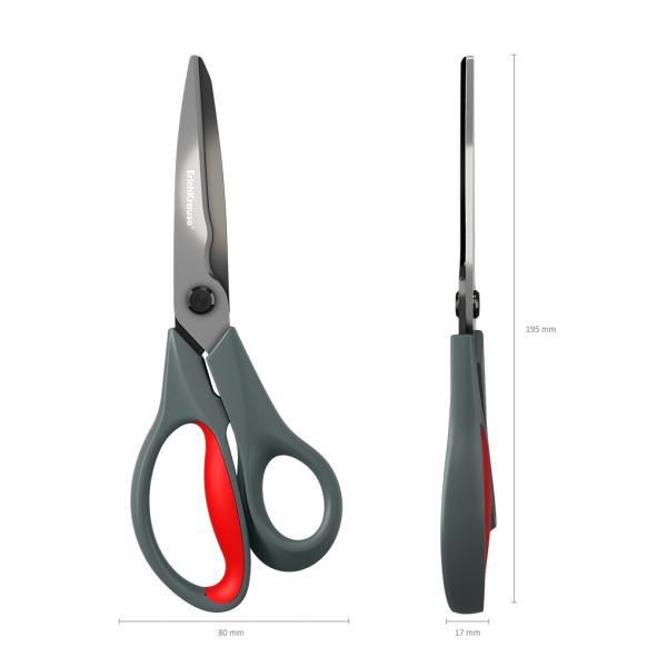 Ножницы 205 мм ErichKrause® Santoku, (в блистере по 1 шт.)