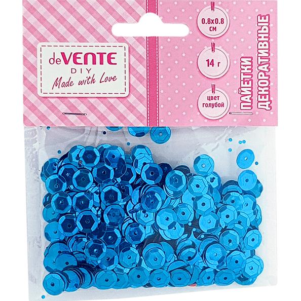 Пайетки 14 гр. deVENTE Metallic Голубой