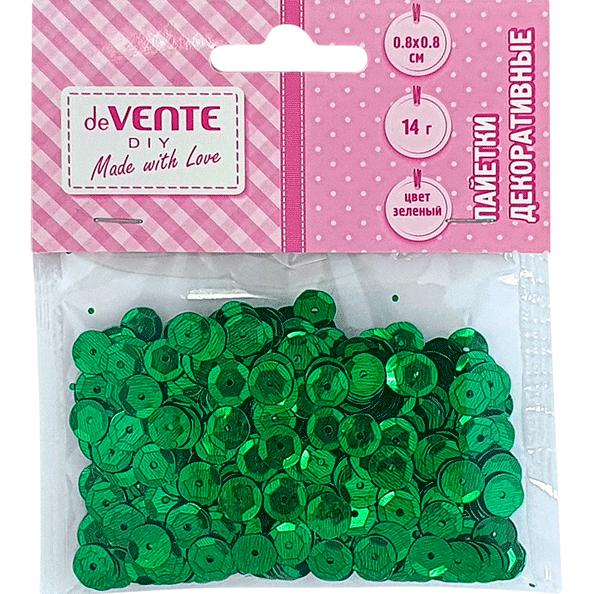 Пайетки 14 гр. deVENTE Metallic Зеленый