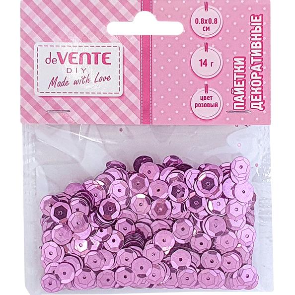 Пайетки 14 гр. deVENTE Metallic Розовые