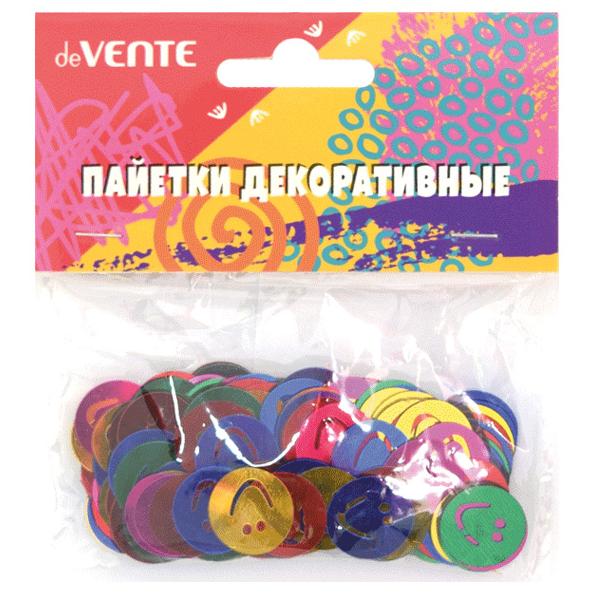 Пайетки 14 гр. deVENTE Смайлики