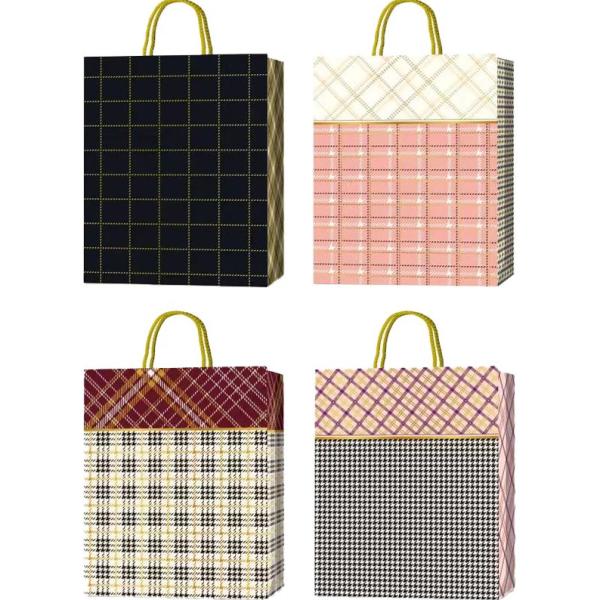 Пакет подарочный бум. "deVENTE. Classic Check" Вертикальный, 18x23x8 см, тиснение фольгой, бумага 21