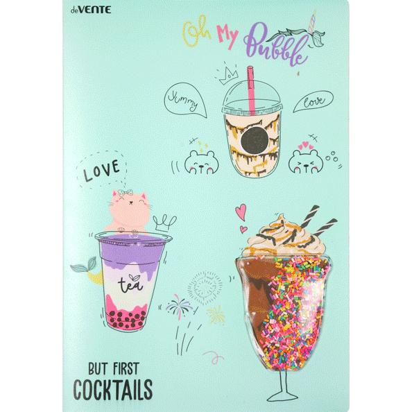 Папка 20ф А4 "deVENTE. Unicorn Cocktail" 500 мкм, пастельный мятный