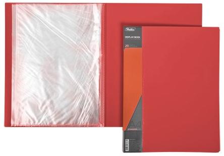 Папка А4 20 ф. Hatber корешок 14 мм STANDARD Красная