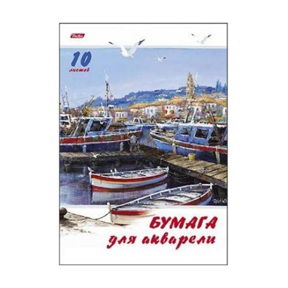 Папка д/акварели А4 10 л. "Причал" 180 г/м