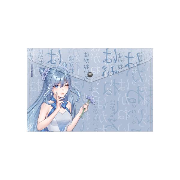 Папка-конверт на кн. А4 ErichKrause Manga Girls, ассорти