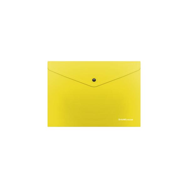 Папка-конверт на кн. А5+ ErichKrause® Glossy Neon, полупрозрачная, A5+, ассорти (в пакет