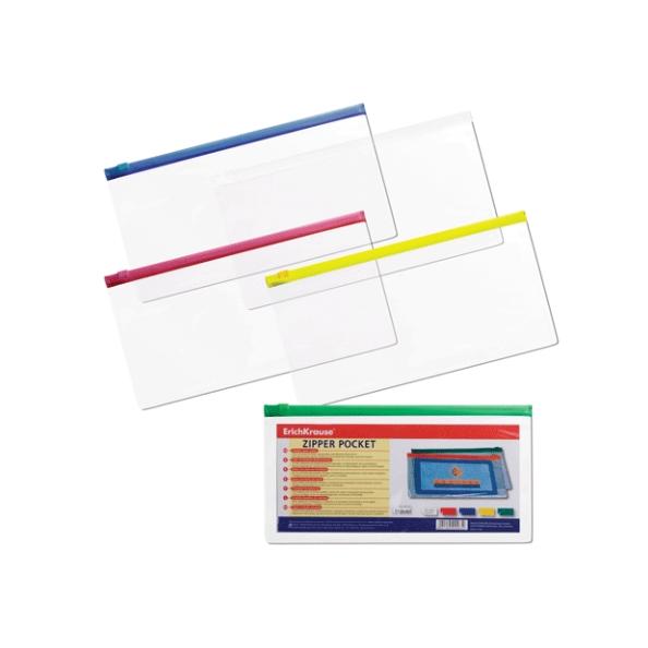 Папка-конверт на молнии TRAVEL на гибкой молнии PVC Zip Pocket