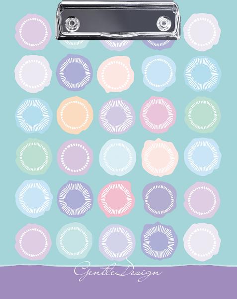 Папка-планшет с зажимом А5 "Узоры"