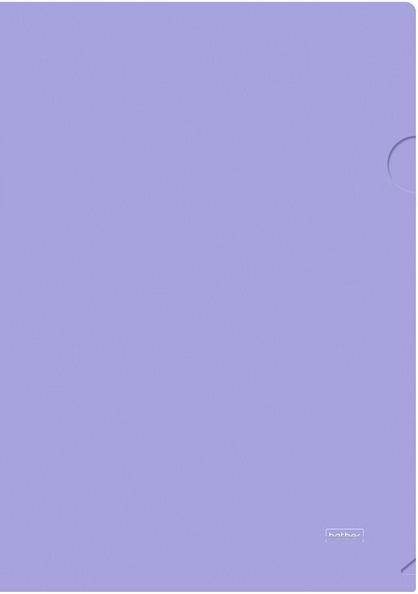 Папка-уголок А4 Hatber 180 мкм -Непрозрачная- NEWtone PASTEL Лаванда  (с ед. ш