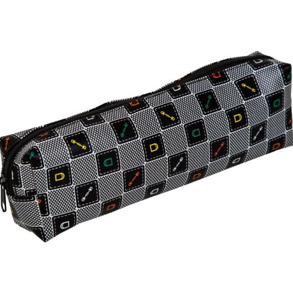 Пенал "Attomex. Classic style" 20x7x3,5 см, прямоугольный для 50 предметов, на молнии, искусственная