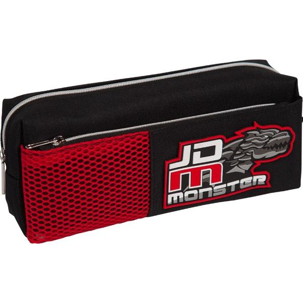Пенал "deVENTE. JD Monster" 21x8,5x5,5 см, прямоугольный, текстильный, на молнии, наружный объемный 