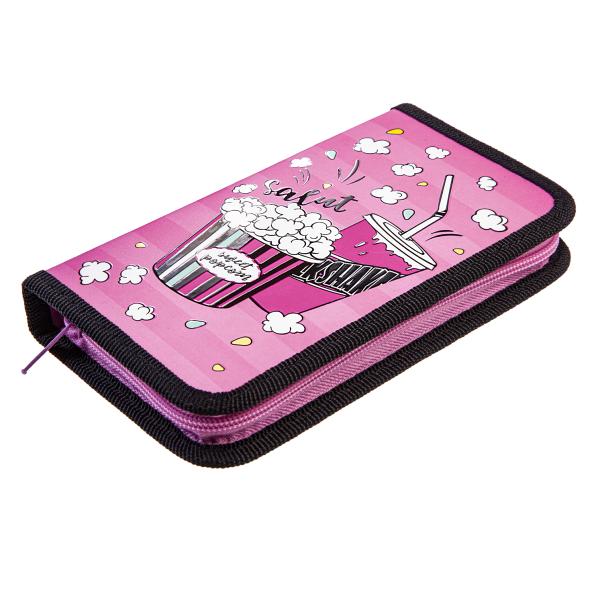 Пенал 1секц. 190*115 Hatber "Попкорн" мат.ламин. 3D лак с табл.умножения  в индив.упак.