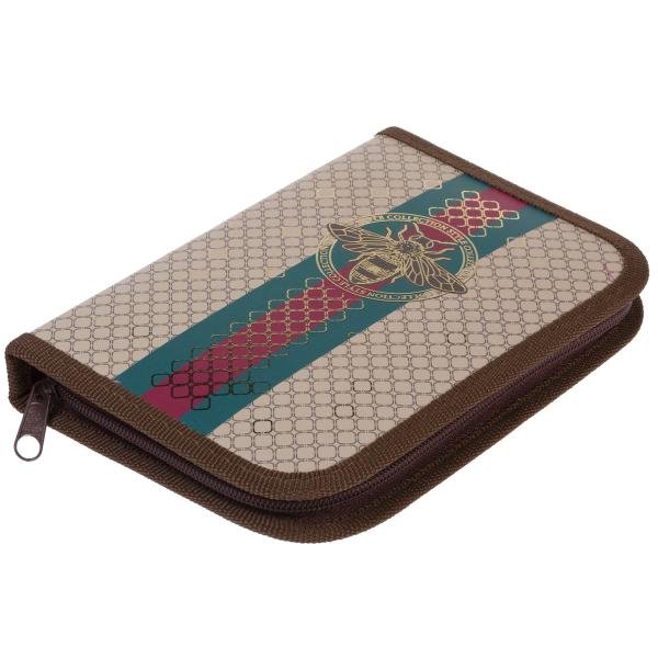 Пенал 1секц. 190*130 Hatber "От Кутюр" на молнии мат.ламин. 3D фольга с табл.умножения  в индив.упак