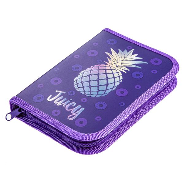 Пенал 1секц. д/дев. 190*130 Hatber "Фруктовое настроение" с табл.умножения, мат.ламин. 3D фольга